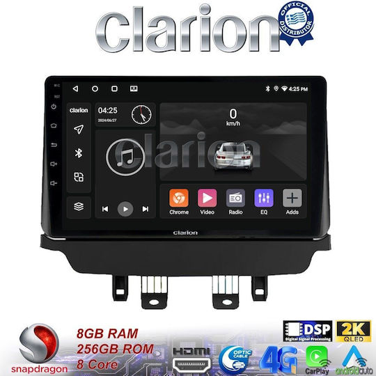 Clarion Car Audio System for Mazda CX-3 2014-2021 (Bluetooth/USB/WiFi/GPS/Apple-Carplay/Android-Auto) with Touch Screen 9"