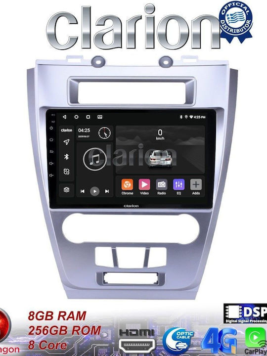 Clarion Sistem Audio Auto pentru Ford Fuziune 2012>2017 (Bluetooth/USB/WiFi/GPS/Apple-Carplay/Android-Auto) cu Ecran Tactil 9"