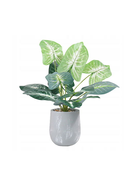 Plantă Artificială în Ghiveci Mic Alocasia 40cm 1buc