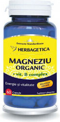 Herbagetica Magneziu Organic + Vit. B Complex 60 Mützen