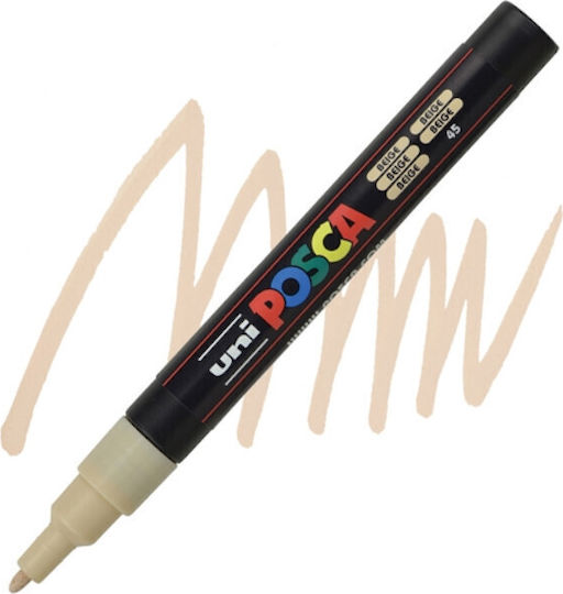 Μαρκαδόρος Ανεξίτηλος Uni Posca Pc-3m Μπεζ 45