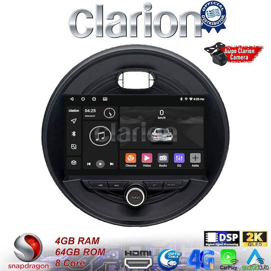 Clarion Ηχοσύστημα Αυτοκινήτου για Mini Cooper / Clubman 2015> (Bluetooth/USB/WiFi/GPS/Apple-Carplay/Android-Auto)