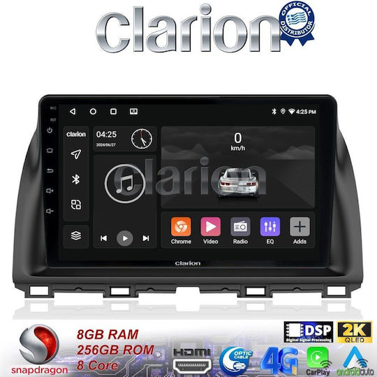 Clarion Ηχοσύστημα Αυτοκινήτου για Mazda CX-5 2013>2017 (Bluetooth/USB/WiFi/GPS/Apple-Carplay/Android-Auto) με Οθόνη Αφής 9"