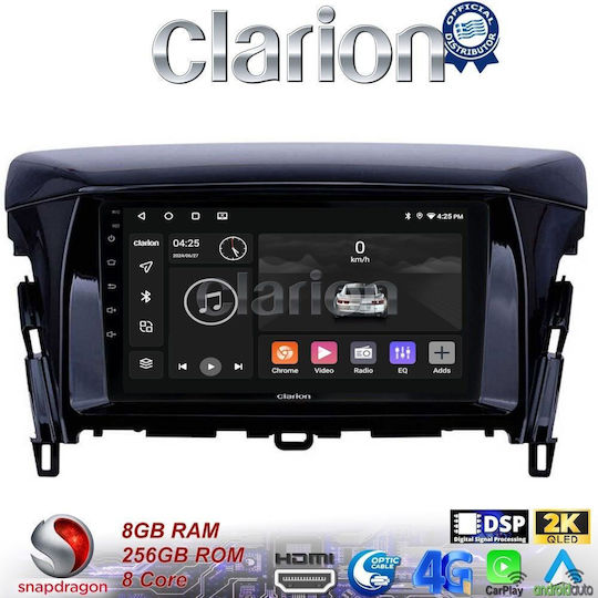 Clarion Car Audio System for Mitsubishi Eclipse Cross 2018> (Bluetooth/USB/WiFi/GPS/Apple-Carplay/Android-Auto) with Touch Screen 9"