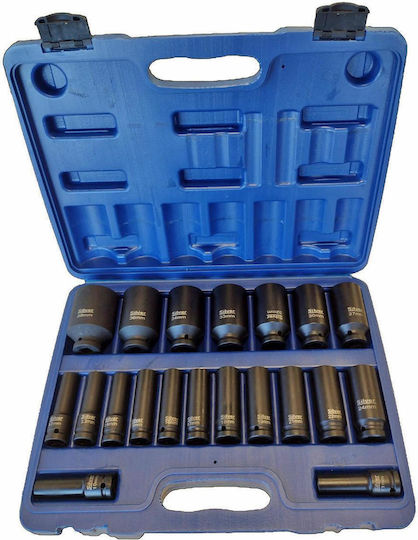 Set Impact Sockets 1/2" 20pcs /silver