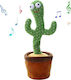 Plush Cactus That Talks Rechargeable with Motion & Sound for Ages 4+ 35 cm