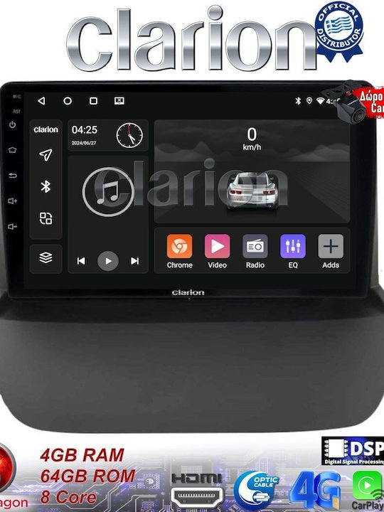 Clarion Sistem Audio Auto pentru Ford EcoSport 2012>2017 (Bluetooth/USB/WiFi/GPS/Apple-Carplay/Android-Auto)