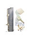 SupplySwap Brushed Gold Shower Faucet Set 8 Inch Rainfall Head Adjustable Shower Bar