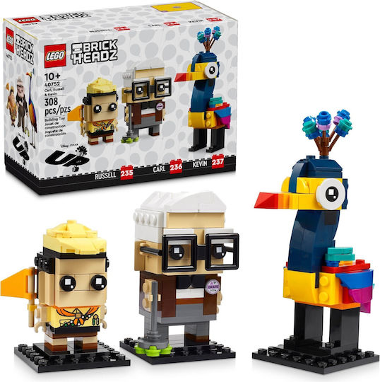 LEGO Brick Headz Carl Russell și Kevin pentru 10+ Ani 308 Bucăți