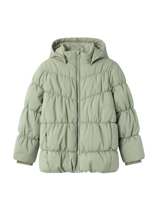 Name It Kinder Steppjacke mit Kapuze Seagrass