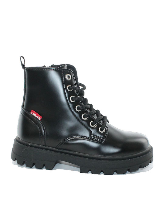 Pasadena Kids Boots with Laces Black