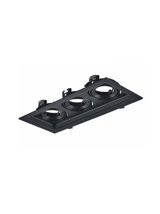 Aca Recessed Spot Black