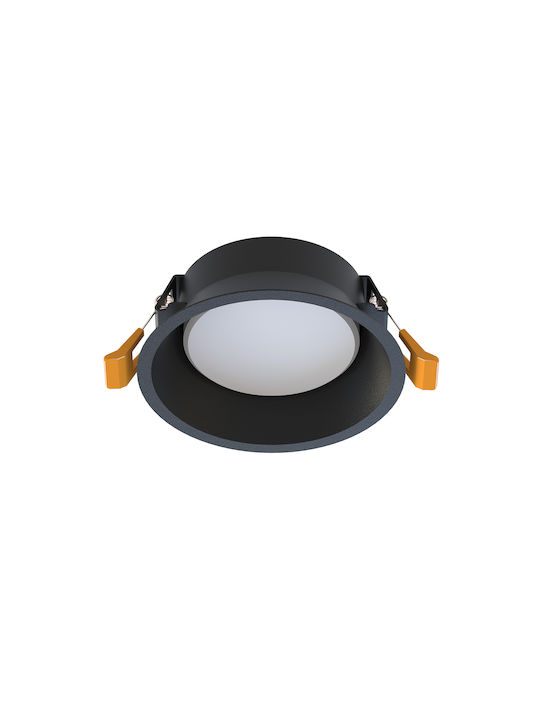 Nowodvorski Round Recessed Spot with Socket GX53 Black 1pcs