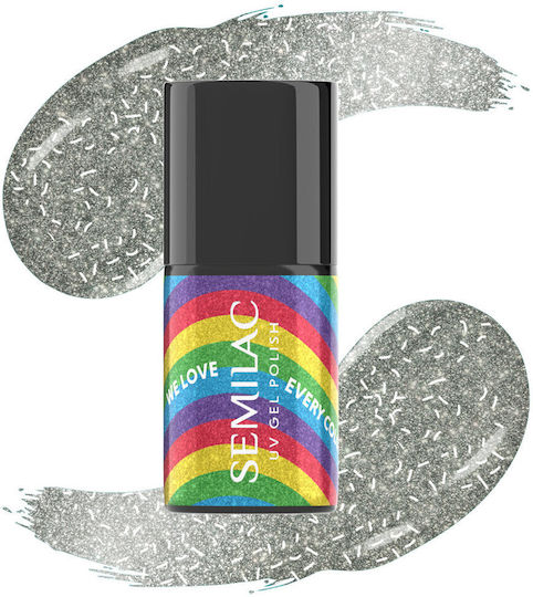 Semilac Hybrid Nail Polish 489 Proud Rainbow 7ml