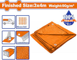 Wadfow Wasserdicht Plane 90gr/m² 4x3m. Licht Typ Mehrfarbig