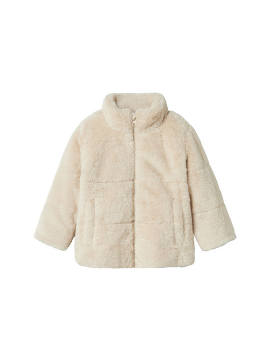 Name It Kids Fur Coat Moonbeam