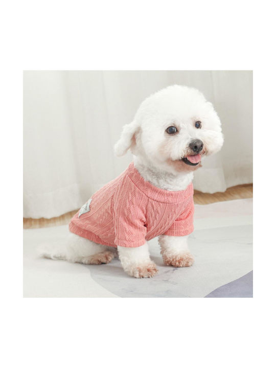 Animal Плетен Пуловер За Куче В Розов Цвят