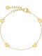 Edblad Women's Bracelet with Heart Design in Gold Plated Steel 5cm