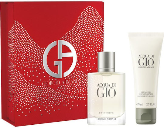 Giorgio Armani Acqua Di Gio Ανδρικό Σετ με Eau de Toilette 2τμχ