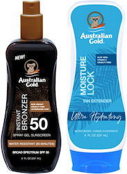 Australian Gold Spray Gel Bronzer SPF 50 + Moisture Lock 237ml Australian Gold Spray Gel Bronzer SPF 50 + Moisture Lock 237ml