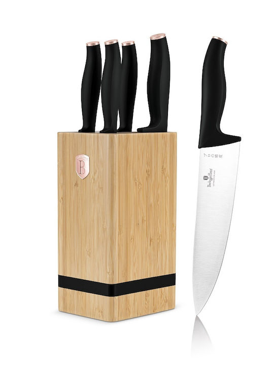 Berlinger Haus Knife Set with Block from Stainl...