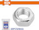 Wadfow Παξιμάδι για Βίδα M20mm 20τμχ DIN 934