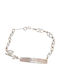 Prince Silvero Kids Bracelet ID from Silver with Stones