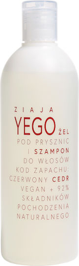 Ziaja Yego Gel de Duș Șampon Parfum pentru Păr Cod Roșu Cedru 400ml