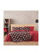 Kentia Комплект чаршафи Единично Памучни Red-black 160x270см 3бр
