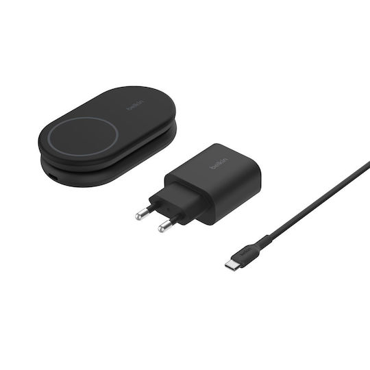 Belkin Încărcător Magsafe 15W Negruς (BoostCharge 2-in-1)