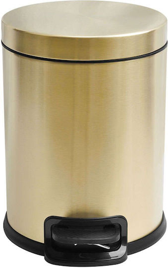 Karag Artemis Inox Bathroom Basket 5lt Yellow