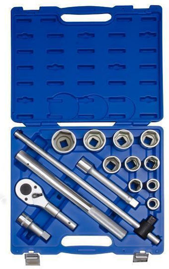 King Tony Key Set 14 Pieces 3/4" 6-cat 22-50mm Plastic Case