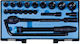KT Socket Set 1/2" Ratchet 22 Pieces