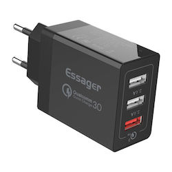 Essager ECTQC3-FBB01 Αντάπτορας 30W Essager ECTQC3-FBB01 Αντάπτορας 30W