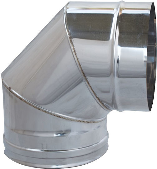 Cot de coș din oțel inoxidabil 90° perete simplu Inox 316 Φ250