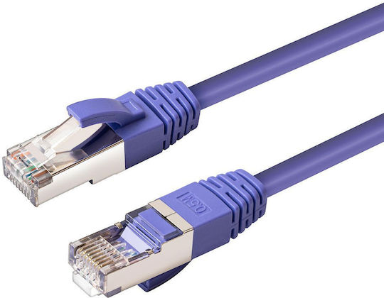 Microconnect S Ftp Cat6 15m Purple Lszh Pimf Pairs In Metal Foil 4x2xawg 28 Cu