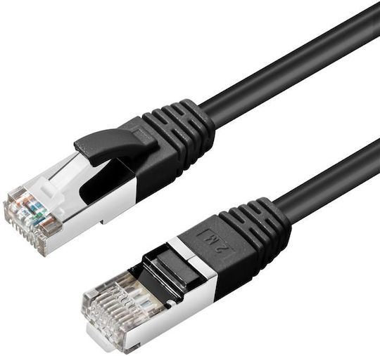 Microconnect S Ftp Cat6 20m Black Lszh Pimf Pairs In Metal Foil 4x2xawg 28 Cu