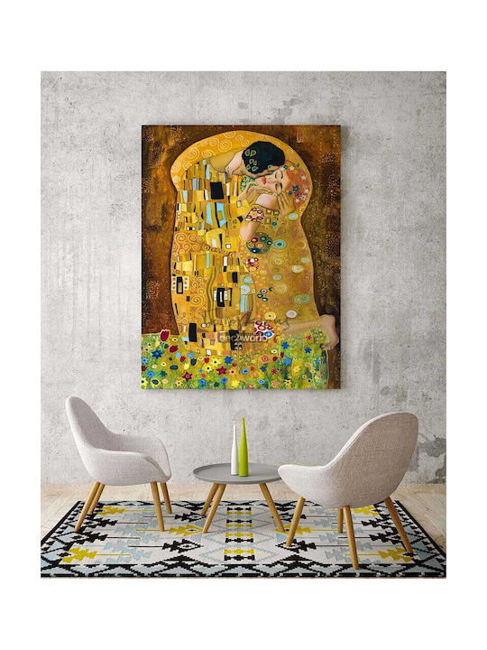 Πίνακας Καμβά " Φιλί" Γκούσταφ Κλιμτ Knv164 30cm X 40cm