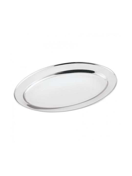 Venus Platou de Servire Oval Inox Argintiu 26x17buc 1buc