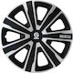 Sparco Set Capace de Roți Auto 4 Bucăți 14 Inch Negru/Negru