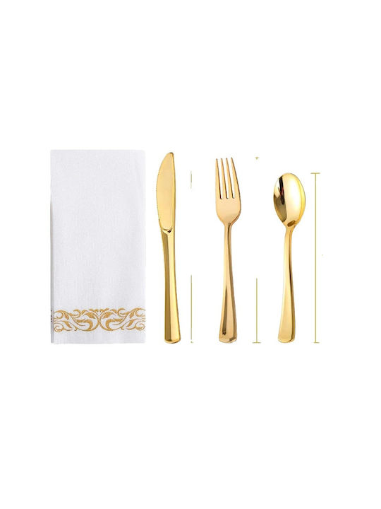 Cutlery Set Gold 50pcs