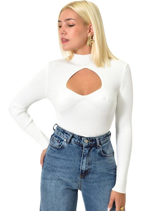 Potre Women's Crop Top White