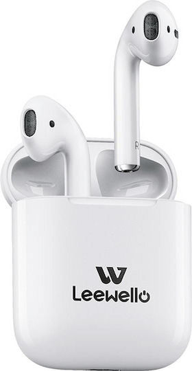 Leewello WP421 In-ear Bluetooth Handsfree Căști cu Carcasă de Încărcare Alb