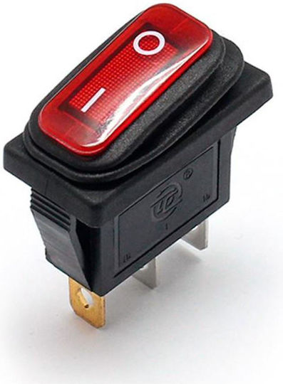 KAL Electronics Διακόπτης Rocker 1τμχ