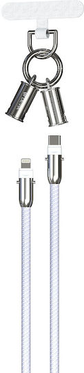 Devia EC658 Редовна USB-C към Lightning кабел 27W Лилав 1.2м