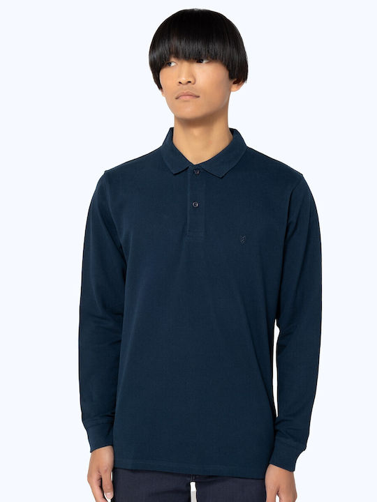 The Bostonians Polo Μπλούζα Μακρυμάνικη Πετρόλ
