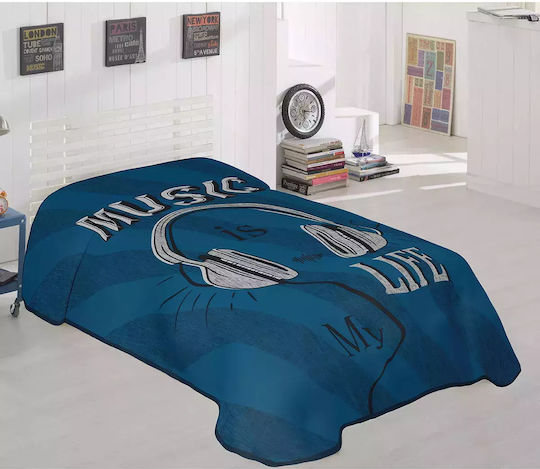 Beauty Home Κουβέρτα Art 6116 Εμπριμέ 160x220εκ.