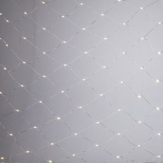 150 Λαμπάκια LED 2.5μ. x 200εκ. Θερμό Λευκό τύπου Δίχτυ