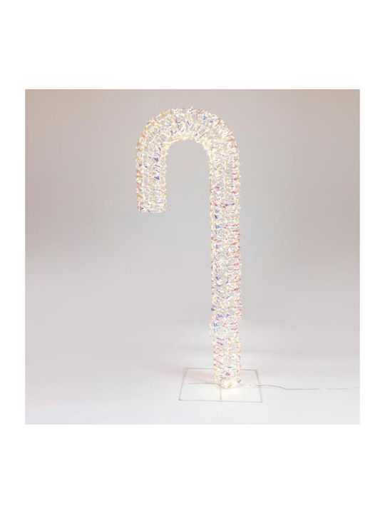 Baston Iluminat Iridescent 100cm 960 LED 24v Transformator Timer Sârmă Argintie Cupru LED Alb Cald Cablu Prelungitor 5m IP44