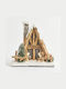 Eurolamp Christmas Illuminated Decorative Wooden House Brown with Battery with Music 26x25.5x19cm.